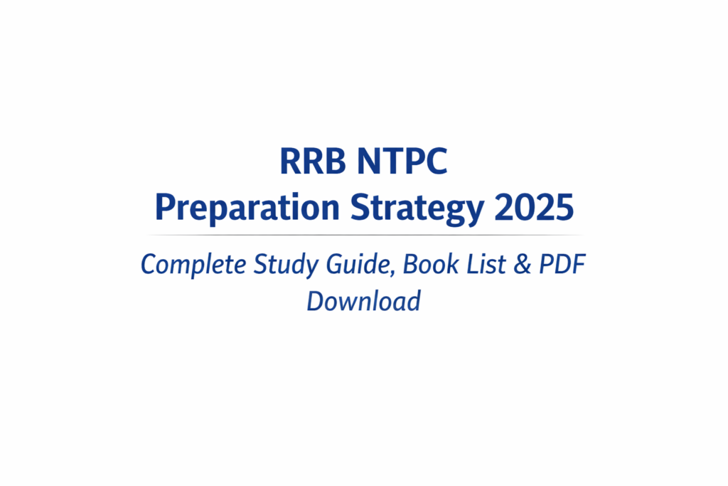 rrb ntpc preparation strategy 2025