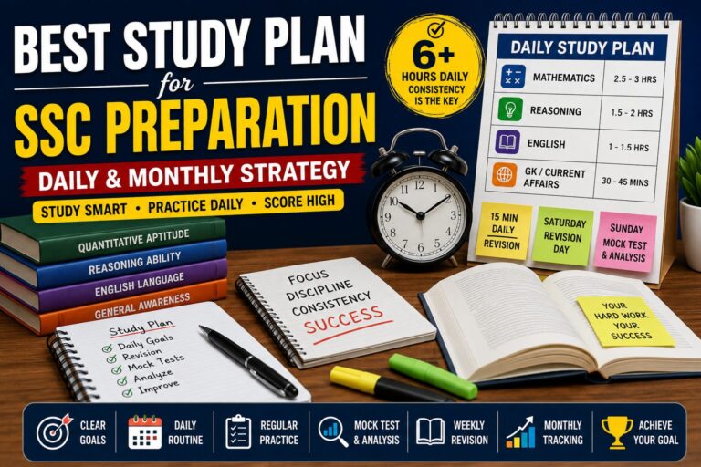 Best Study Plan for SSC Preparation