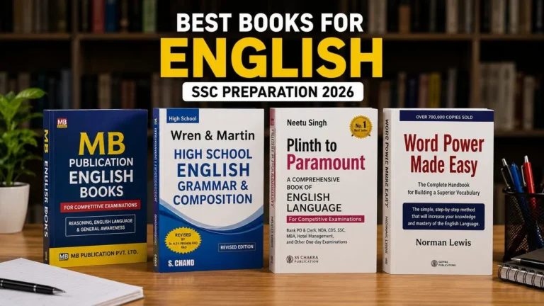 Best books for SSC Preparation 2026 - English