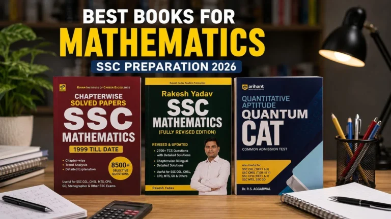 Best books for SSC Preparation 2026 - Mathematics
