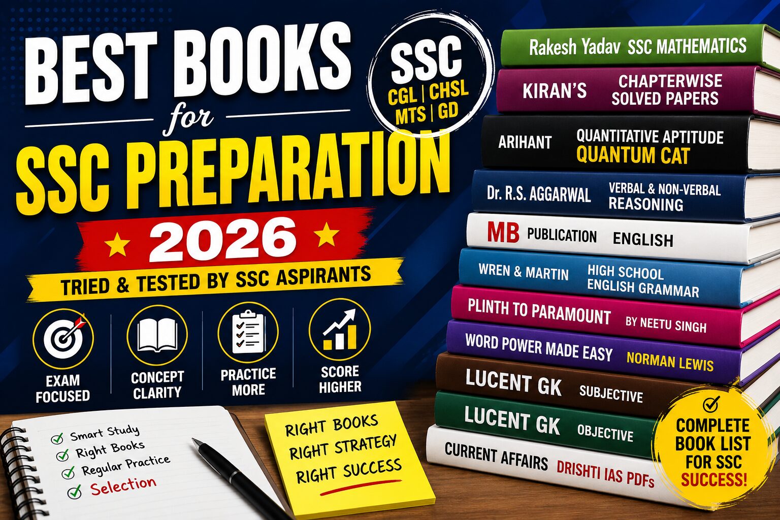 Best books for SSC preparation
