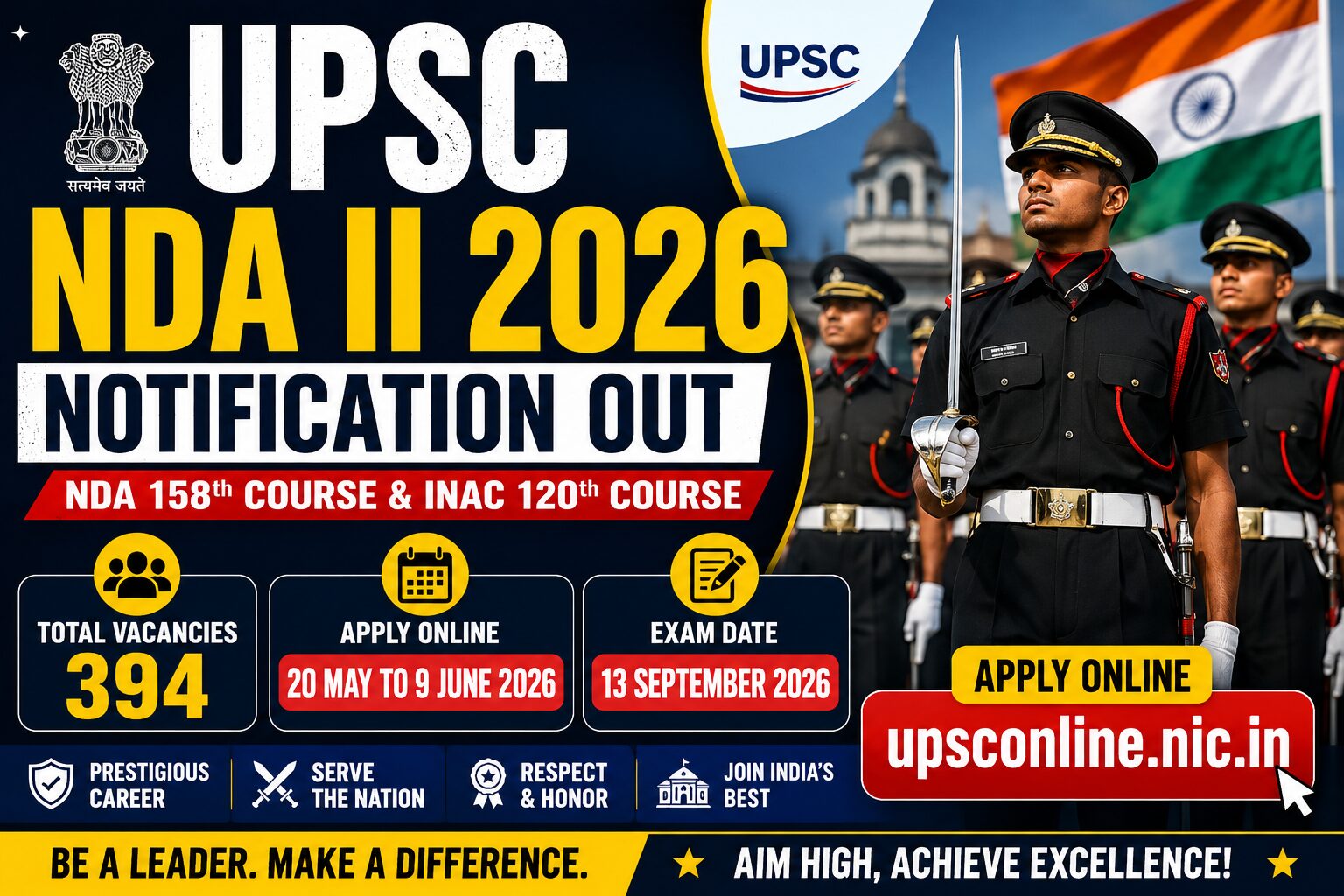 UPSC NDA II 2026 Notification