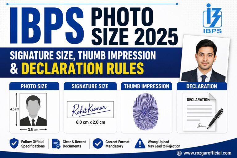 IBPS Photo Size, www.rozgarofficial.com