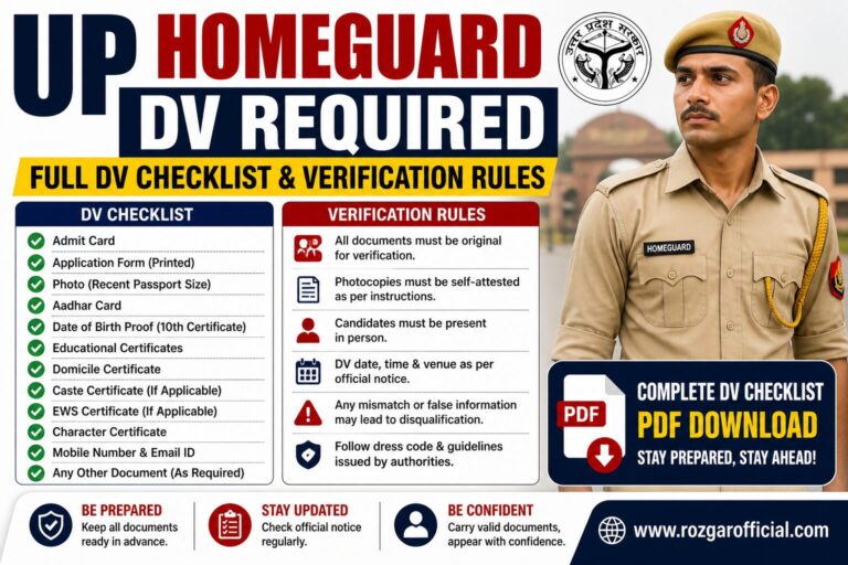 UP Homeguard DV, Rozgar Official