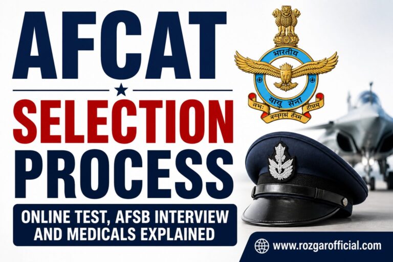 AFCAT Selection Process, www.rozgarofficial.com