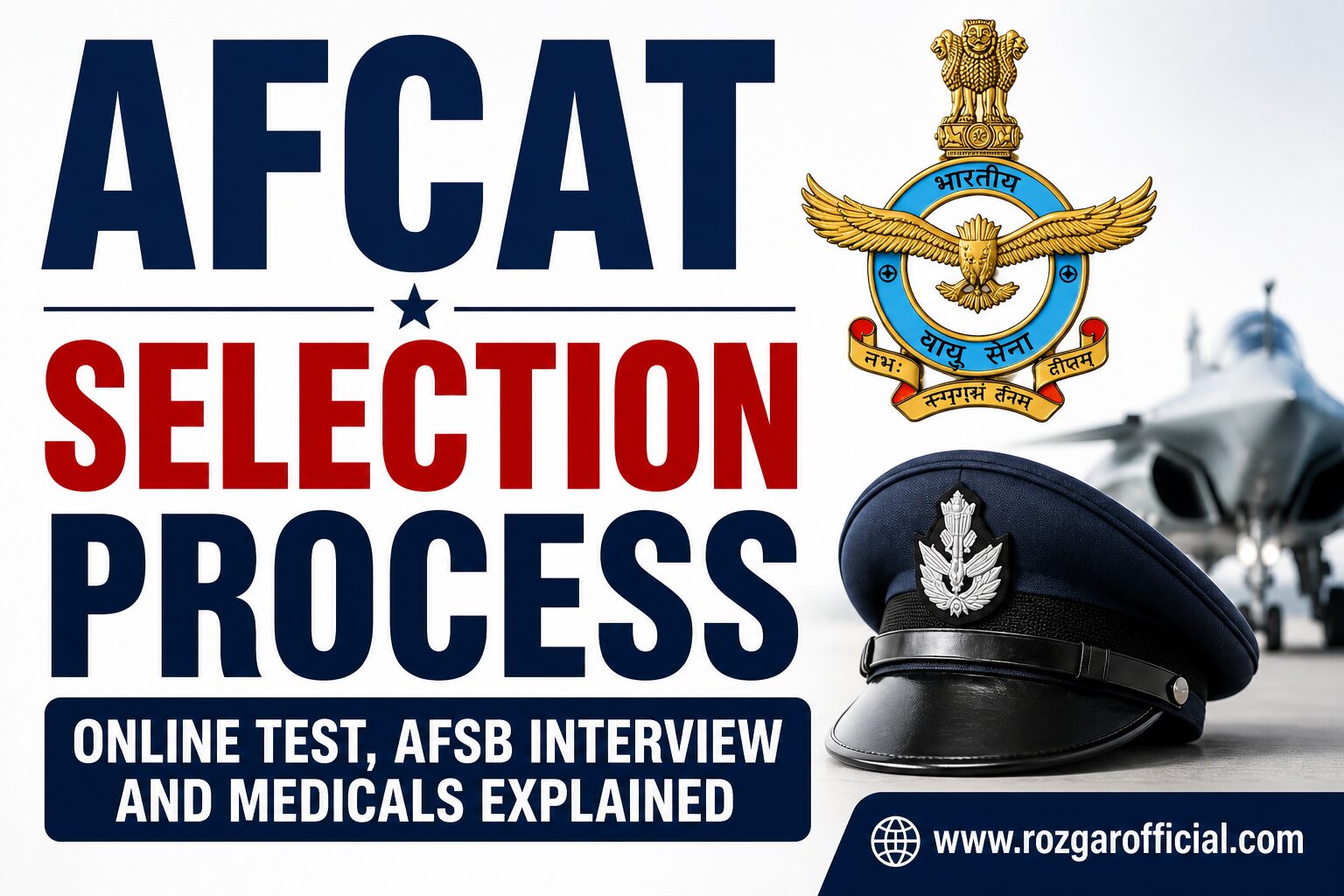 AFCAT Selection Process, www.rozgarofficial.com