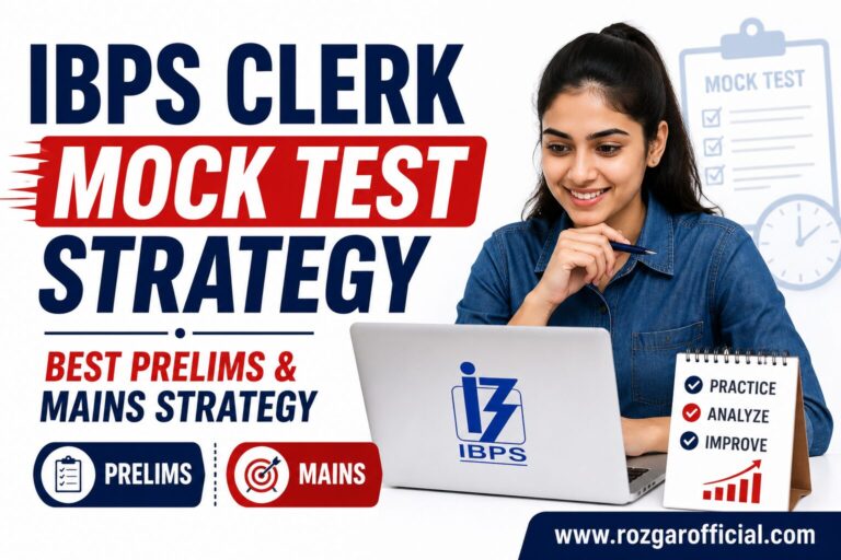 IBPS Clerk Mock Test Strategy, RozgarOfficial.com