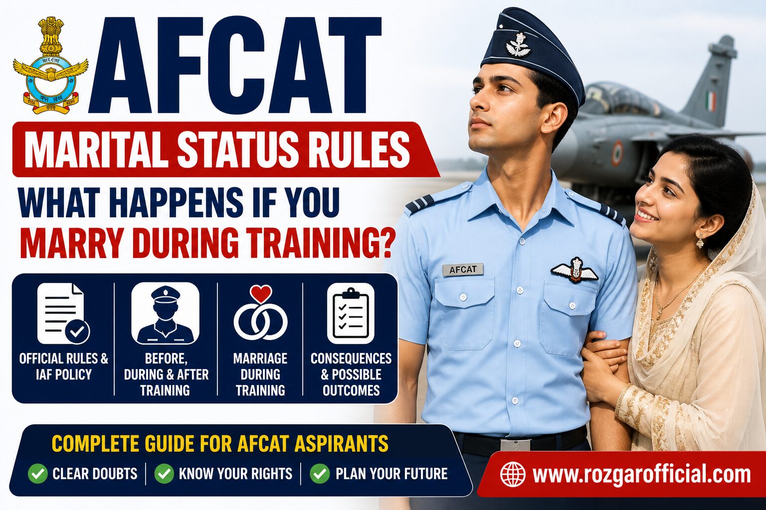 AFCAT Marital Status Rules – What Happens If You Marry During Training?