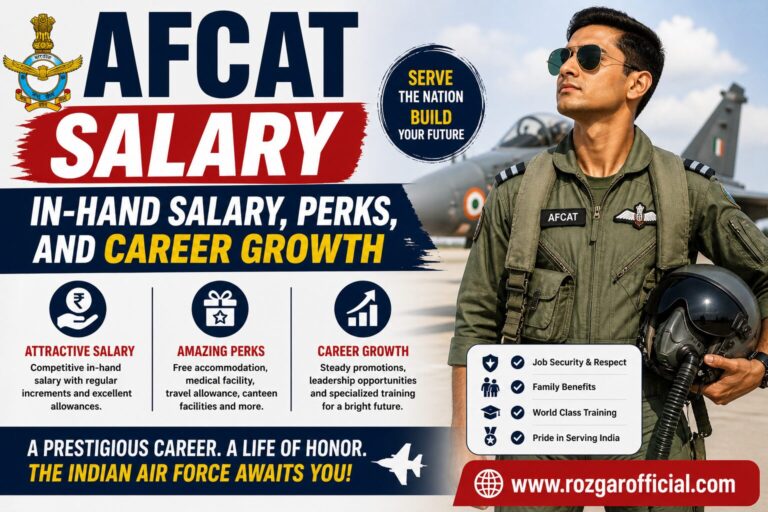 AFCAT Salary – In-hand Salary, RozgarOfficial.com