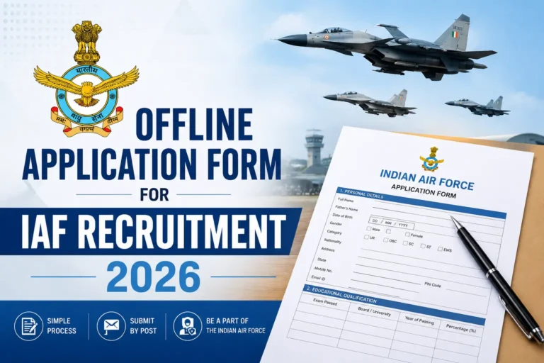Offline Application Form for IAF Recruitment 2026