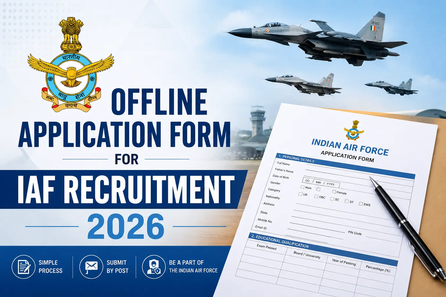 Offline Application Form for IAF Recruitment 2026
