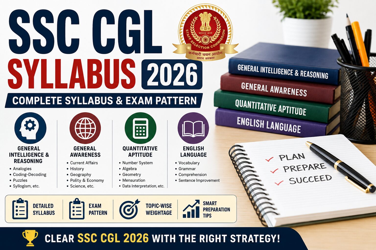 SSC CGL Syllabus 2026