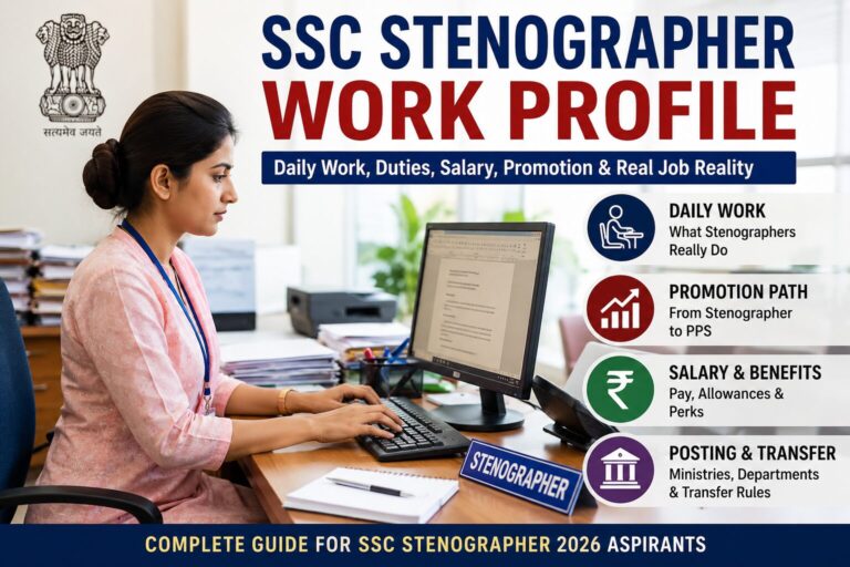 SSC stenographer work profile