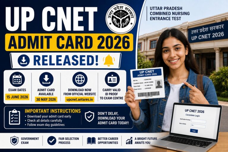 UP CNET Admit Card 2026