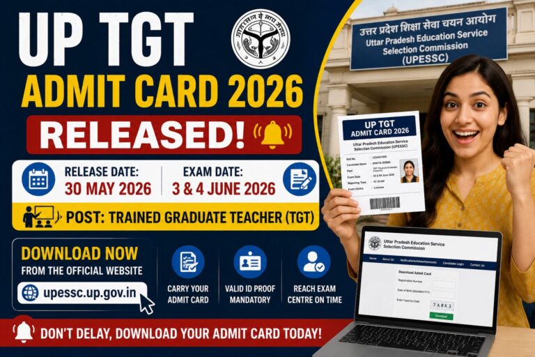 UP TGT Admit Card 2026
