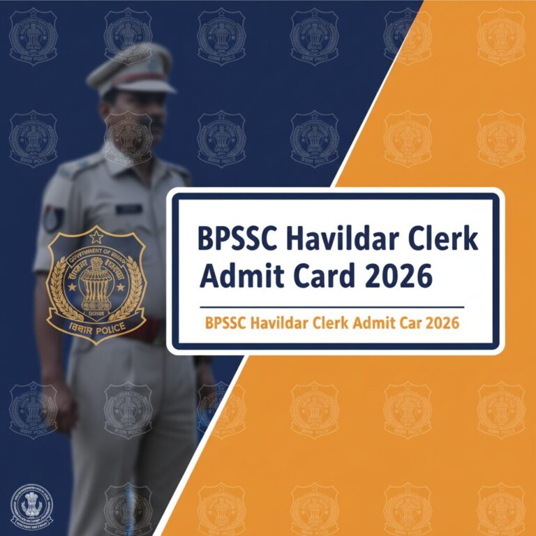 Bihar Police BPSSC Havildar Clerk Admit Card 2026 – Download Now