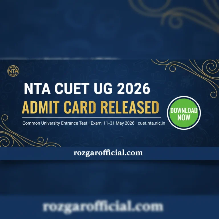 CUET UG 2026 Admit Card Download Hall Ticket – cuet.nta.nic.in