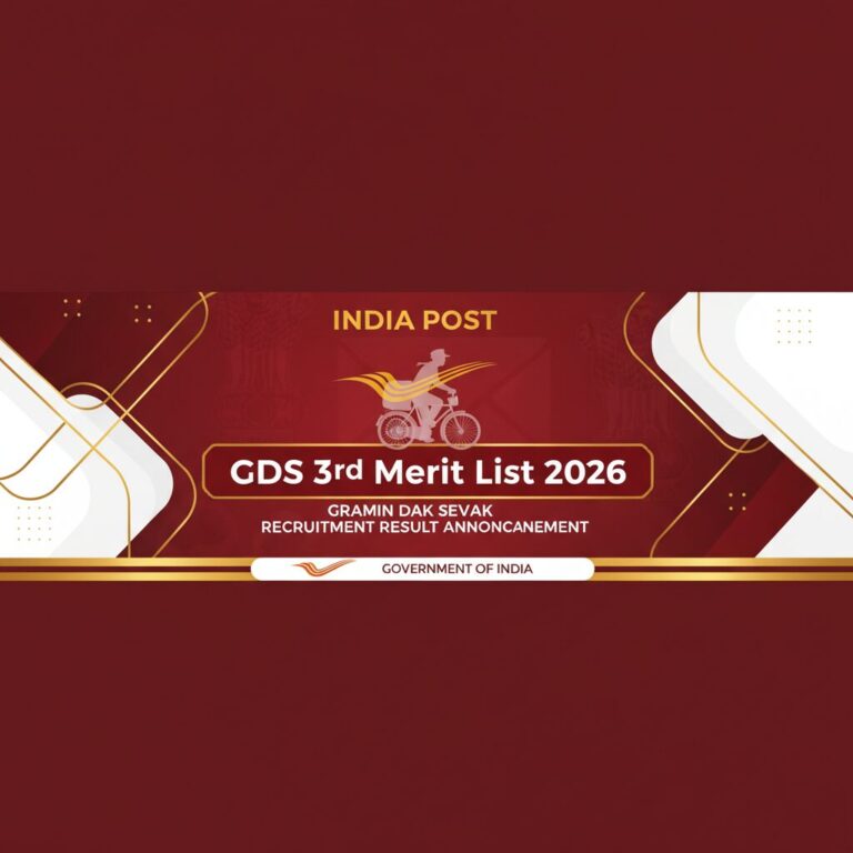 India Post GDS 2026 3rd Merit List Out – Check Result Now