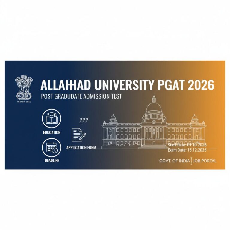 Allahabad University PGAT Online Form 2026 – Apply Now (PGAT I & II)