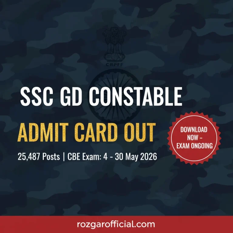 SSC GD Constable Admit Card 2026 Download Hall Ticket