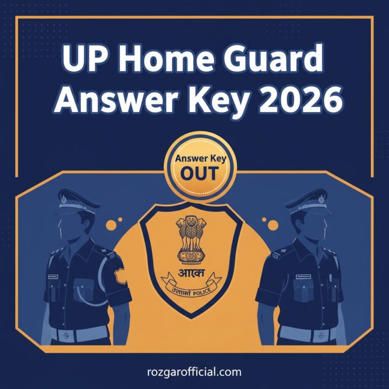 UP Home Guard Answer Key 2026 Download