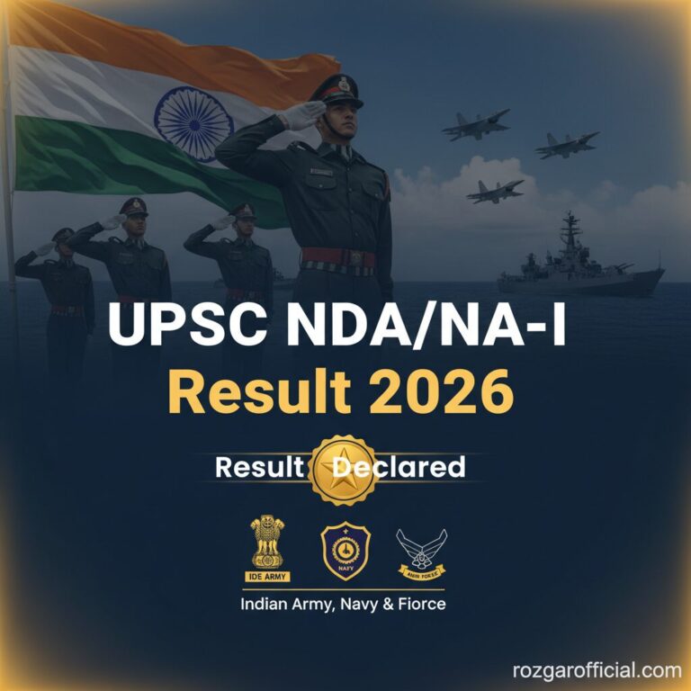 UPSC NDA NA-I Result 2026 Declared
