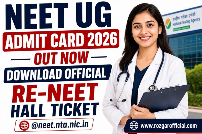 NEET UG Admit Card 2026, SarkariResult, RozgarOfficial.com