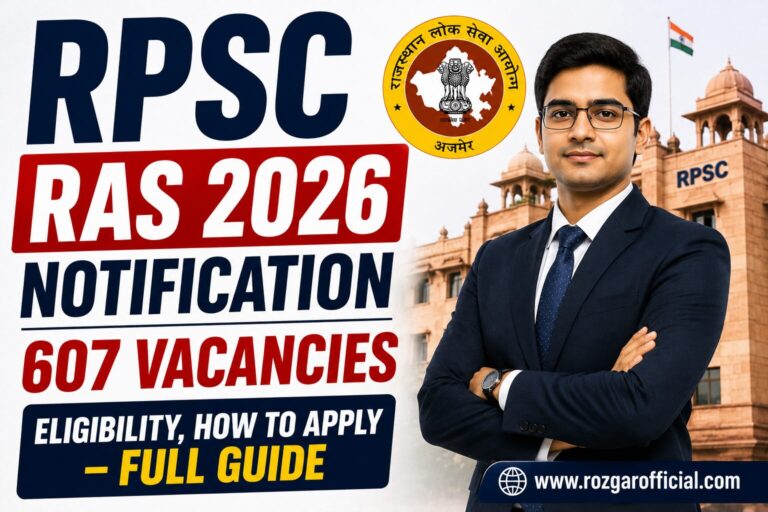 RPSC RAS 2026 Notification, Sarkariresult, RozgarOfficial.com