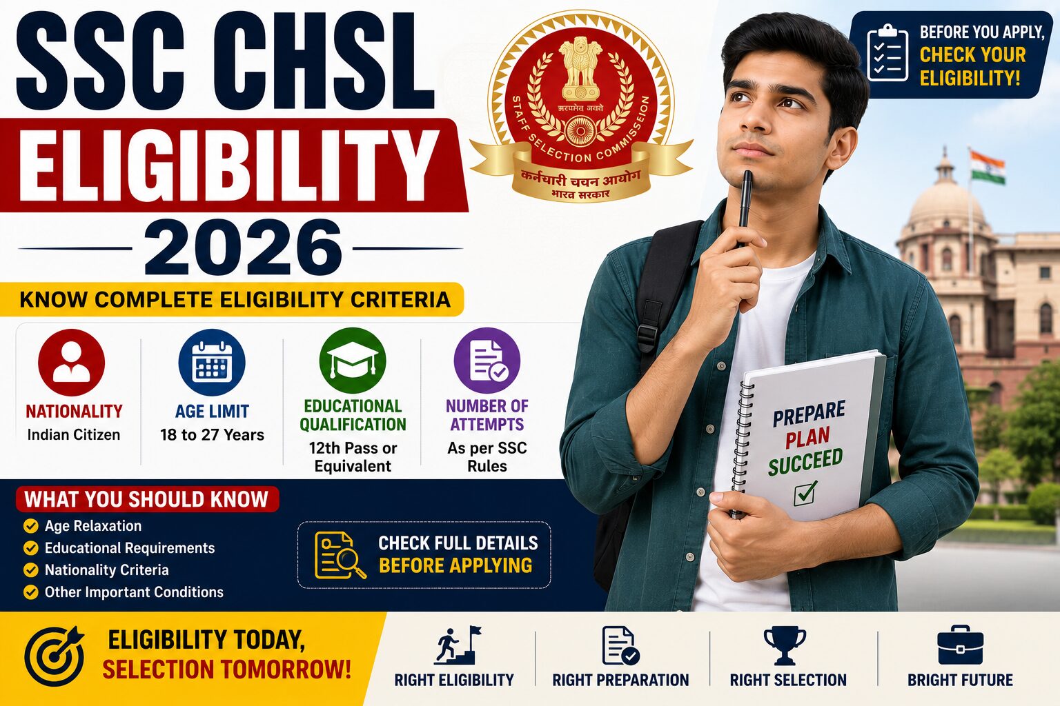 SSC CHSL eligibility 2026