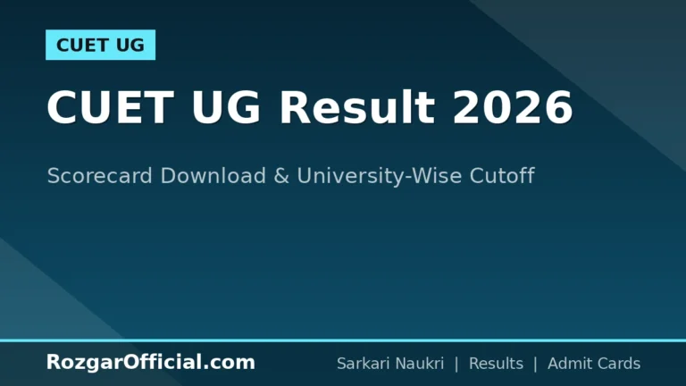 CUET UG Result 2026 – Expected Date, Scorecard Download @ cuet.nta.nic.in & University-Wise Cutoff