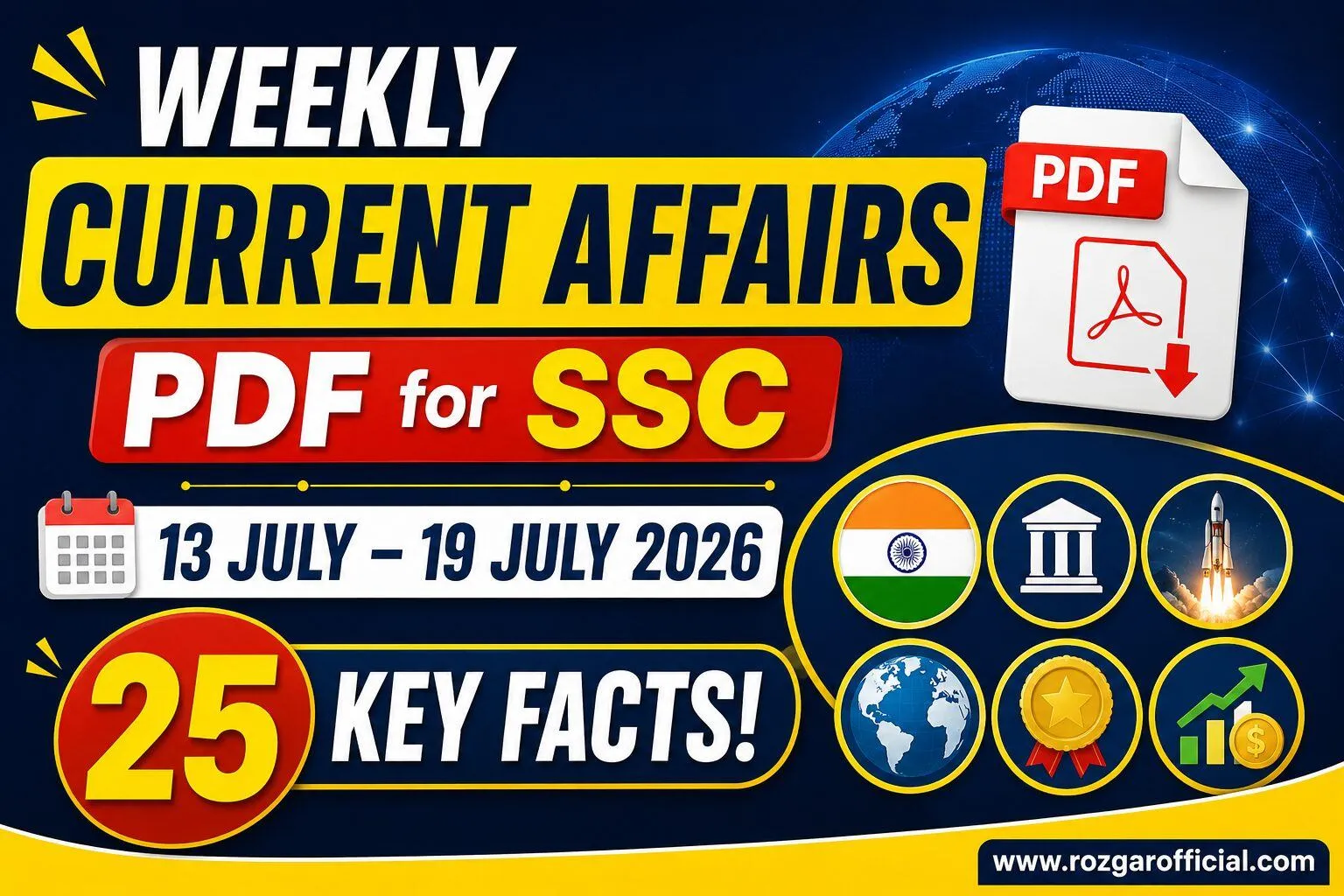 Weekly Current Affairs PDF for SSC