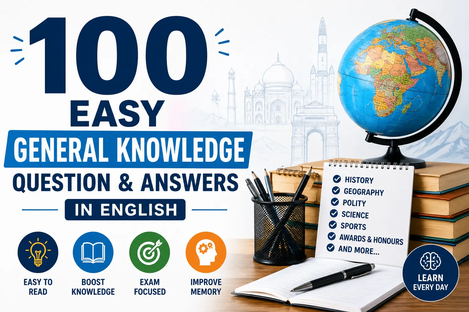 100 easy general knowledge questions and answers