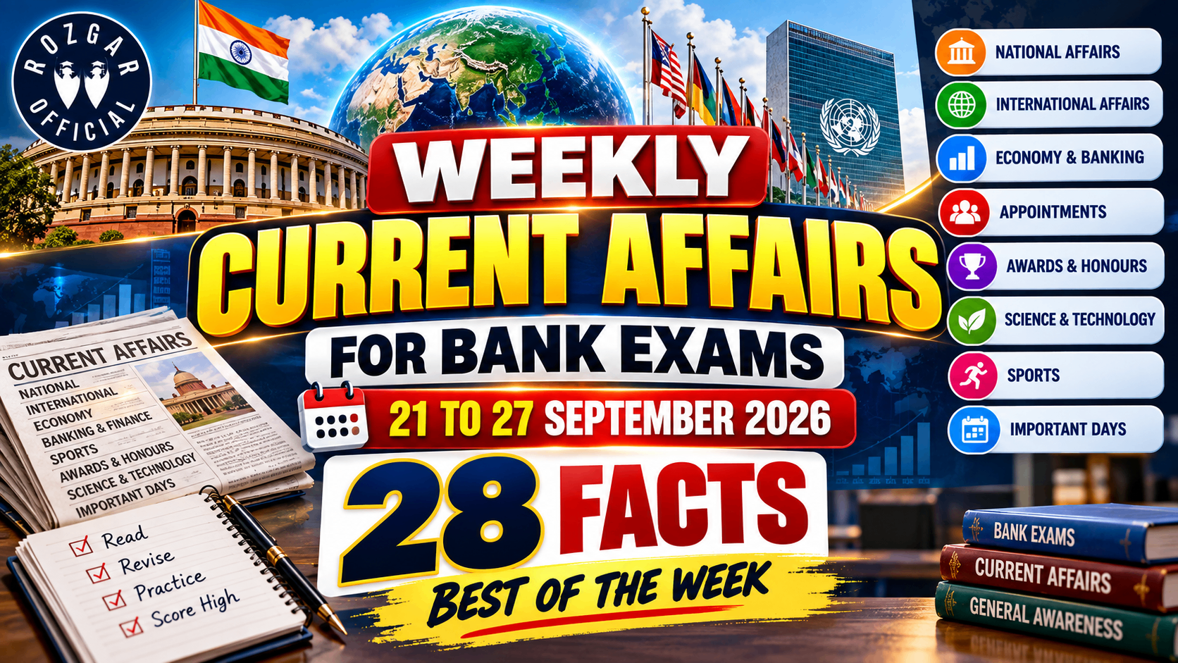 Weekly Current Affairs for Bank Quiz